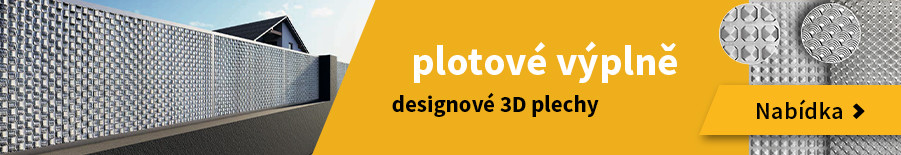 Plotové výplně - 3d plechy