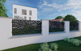 Moderní plotové výplně z laserem vypalovaných kovů: výjimečný design, mimořádná životnost a žádná údržba