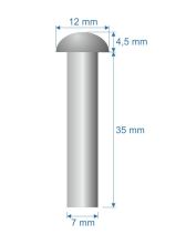 nýt kovářský KKN 7x35