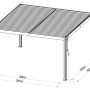 bioklimatická hliníková pergola Austin Premium