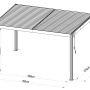 bioklimatická hliníková pergola Austin Premium