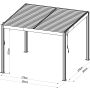 bioklimatická hliníková pergola Austin Premium