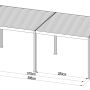 bioklimatická hliníková pergola Austin Premium