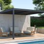 bioklimatická hliníková pergola Trenton Premium, antracit