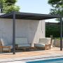bioklimatická hliníková pergola Trenton Premium, antracit
