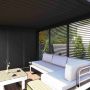 bioklimatická hliníková pergola, volně stojící