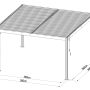 bioklimatická pergola Austin, antracit