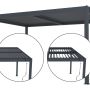 bioklimatická pergola Austin, antracit