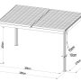 bioklimatická pergola Austin, antracit