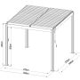 bioklimatická pergola Austin, antracit