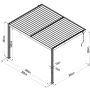 bioklimatická pergola Trenton, antracit