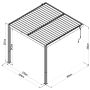 bioklimatická pergola Trenton, antracit