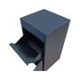 box na balíky s přepadovou lištou, antracit