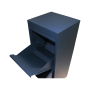 box na balíky s přepadovou lištou, antracit