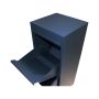 box na balíky s přepadovou lištou, antracit