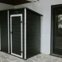 domek Essential 6 x 4 tmavě šedý / bílý, s podlahou