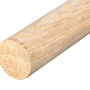 dřevěný profil kulatý, broušený dub bez nátěru, délka 4 m