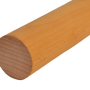 dřevěný profil kulatý, broušený buk bez nátěru