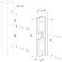 elektrozámek pro křídlovou bránu LOCINOX® MODULEC SA-R
