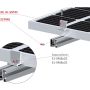 hliníková svorka na upevnění solárních panelů