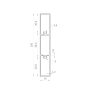 hliníkový profil na plotovou výplň, RAL 7040 se strukturou