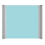 hliníkový profil - spodní lišta skla, boční kotvení