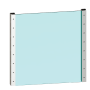 hliníkový profil - spodní lišta skla, vrchní kotvení