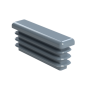 krytka plastová obdélníková, vnější rozměr 10 x 40 mm