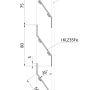 lamela Z-profil 20 x 40 x 20 x 1,5 mm, černý plech