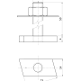 montážní materiál k nosníku, sestava M8x50 mm