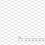 nerezová lanková síť, oko 60 x 104 mm, tl. 2 mm, AISI 304