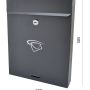poštovní schránka S-01 grafit