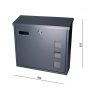 poštovní schránka SMA-16, antracit RAL 7016