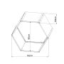 přístřešek na dřevo HEX 53, antracit