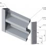 profil na plotovou výplň, hliník bez povrchové úpravy