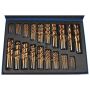 sada HSS vrtáků do kovu, titan, 170 ks