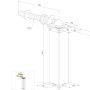 samozavírací pružinový pant LOCINOX® SWING40, nerez