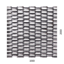 tahokov šestihranná oka 47 x 18 mm, můstek 8 mm, Fe