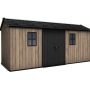zahradní domek Apex 7,5 x 17 Ashwood, s podlahou
