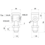 závěs stavitelný s navařitelnou maticí W76/M16